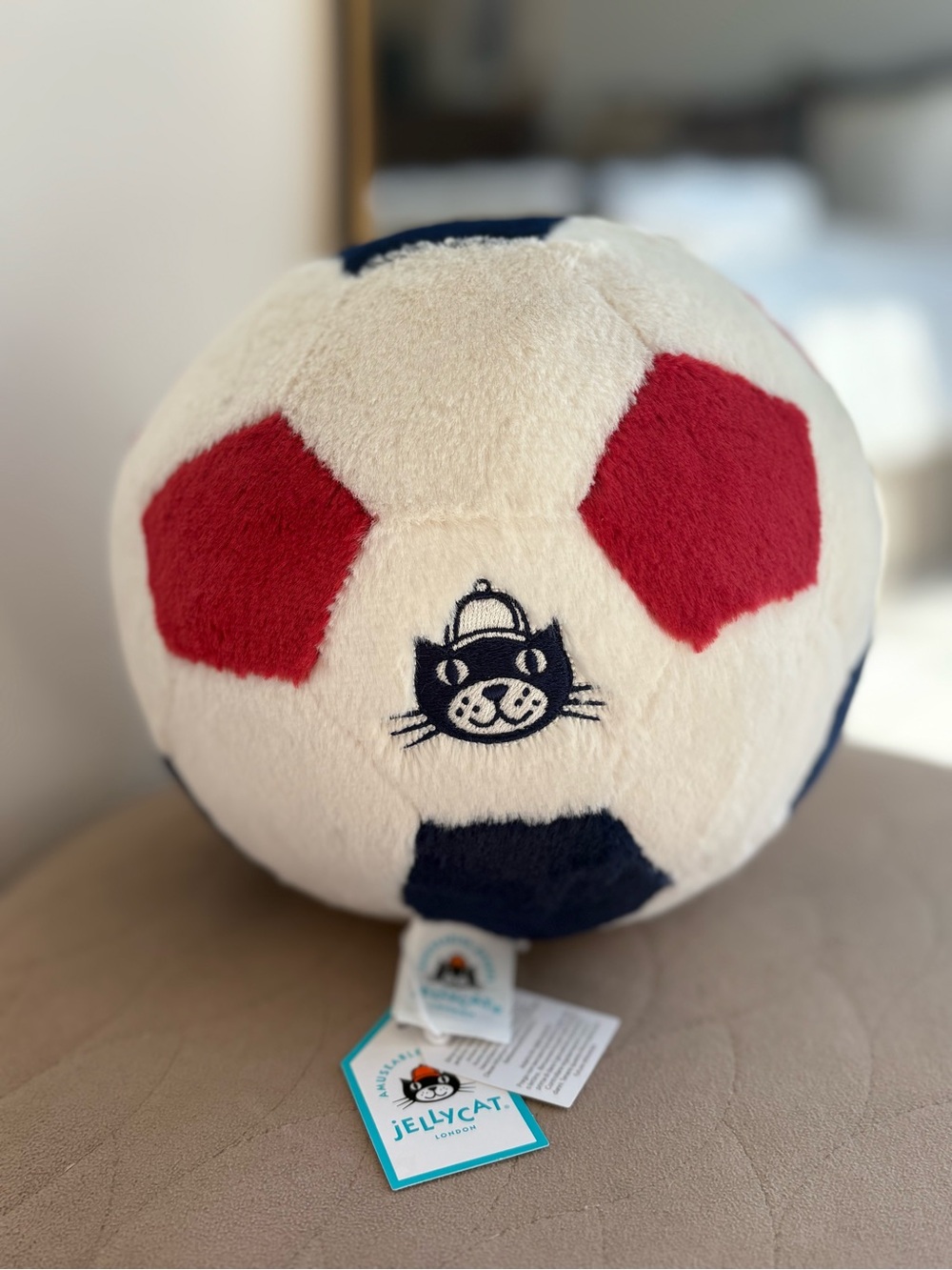 Jellycat Amusables Large USA World Cup  Soccer Ball - Picture 3 of 5